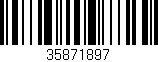 Código de barras (EAN, GTIN, SKU, ISBN): '35871897'