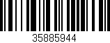 Código de barras (EAN, GTIN, SKU, ISBN): '35885944'