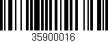 Código de barras (EAN, GTIN, SKU, ISBN): '35900016'