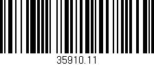 Código de barras (EAN, GTIN, SKU, ISBN): '35910.11'