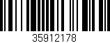 Código de barras (EAN, GTIN, SKU, ISBN): '35912178'