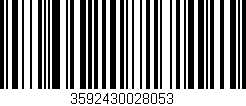 Código de barras (EAN, GTIN, SKU, ISBN): '3592430028053'