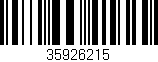 Código de barras (EAN, GTIN, SKU, ISBN): '35926215'
