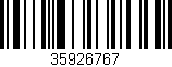 Código de barras (EAN, GTIN, SKU, ISBN): '35926767'