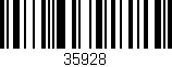 Código de barras (EAN, GTIN, SKU, ISBN): '35928'