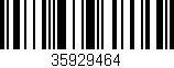 Código de barras (EAN, GTIN, SKU, ISBN): '35929464'