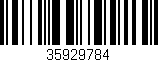 Código de barras (EAN, GTIN, SKU, ISBN): '35929784'