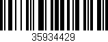 Código de barras (EAN, GTIN, SKU, ISBN): '35934429'