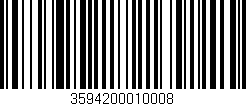 Código de barras (EAN, GTIN, SKU, ISBN): '3594200010008'