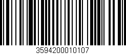 Código de barras (EAN, GTIN, SKU, ISBN): '3594200010107'