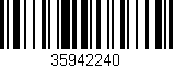 Código de barras (EAN, GTIN, SKU, ISBN): '35942240'