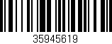 Código de barras (EAN, GTIN, SKU, ISBN): '35945619'
