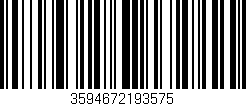 Código de barras (EAN, GTIN, SKU, ISBN): '3594672193575'
