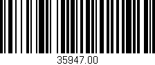 Código de barras (EAN, GTIN, SKU, ISBN): '35947.00'