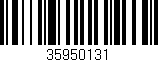 Código de barras (EAN, GTIN, SKU, ISBN): '35950131'