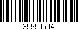 Código de barras (EAN, GTIN, SKU, ISBN): '35950504'