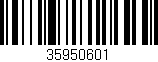 Código de barras (EAN, GTIN, SKU, ISBN): '35950601'