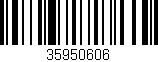 Código de barras (EAN, GTIN, SKU, ISBN): '35950606'