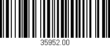 Código de barras (EAN, GTIN, SKU, ISBN): '35952.00'
