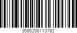 Código de barras (EAN, GTIN, SKU, ISBN): '3595200113782'