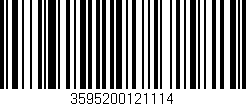 Código de barras (EAN, GTIN, SKU, ISBN): '3595200121114'