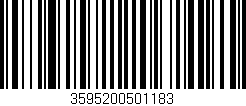 Código de barras (EAN, GTIN, SKU, ISBN): '3595200501183'