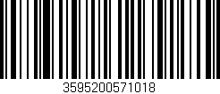 Código de barras (EAN, GTIN, SKU, ISBN): '3595200571018'