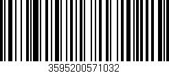 Código de barras (EAN, GTIN, SKU, ISBN): '3595200571032'