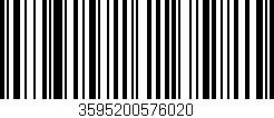 Código de barras (EAN, GTIN, SKU, ISBN): '3595200576020'