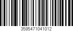 Código de barras (EAN, GTIN, SKU, ISBN): '3595471041012'