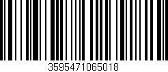 Código de barras (EAN, GTIN, SKU, ISBN): '3595471065018'