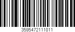 Código de barras (EAN, GTIN, SKU, ISBN): '3595472111011'