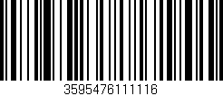 Código de barras (EAN, GTIN, SKU, ISBN): '3595476111116'