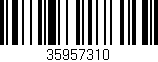 Código de barras (EAN, GTIN, SKU, ISBN): '35957310'