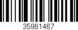 Código de barras (EAN, GTIN, SKU, ISBN): '35961467'