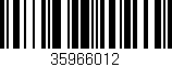 Código de barras (EAN, GTIN, SKU, ISBN): '35966012'