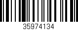 Código de barras (EAN, GTIN, SKU, ISBN): '35974134'