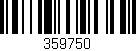 Código de barras (EAN, GTIN, SKU, ISBN): '359750'