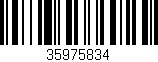 Código de barras (EAN, GTIN, SKU, ISBN): '35975834'