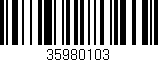 Código de barras (EAN, GTIN, SKU, ISBN): '35980103'