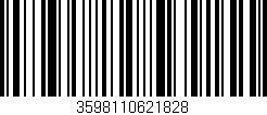Código de barras (EAN, GTIN, SKU, ISBN): '3598110621828'
