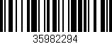 Código de barras (EAN, GTIN, SKU, ISBN): '35982294'