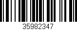 Código de barras (EAN, GTIN, SKU, ISBN): '35982347'