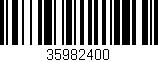 Código de barras (EAN, GTIN, SKU, ISBN): '35982400'