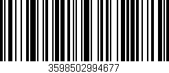 Código de barras (EAN, GTIN, SKU, ISBN): '3598502994677'