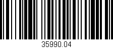 Código de barras (EAN, GTIN, SKU, ISBN): '35990.04'