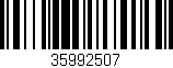 Código de barras (EAN, GTIN, SKU, ISBN): '35992507'