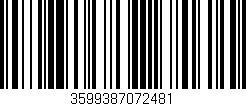 Código de barras (EAN, GTIN, SKU, ISBN): '3599387072481'