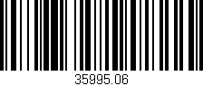 Código de barras (EAN, GTIN, SKU, ISBN): '35995.06'