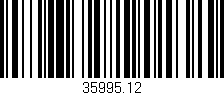 Código de barras (EAN, GTIN, SKU, ISBN): '35995.12'